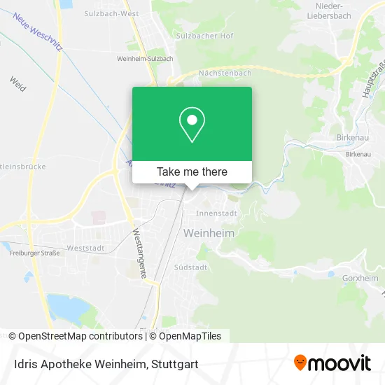 Карта Idris Apotheke Weinheim