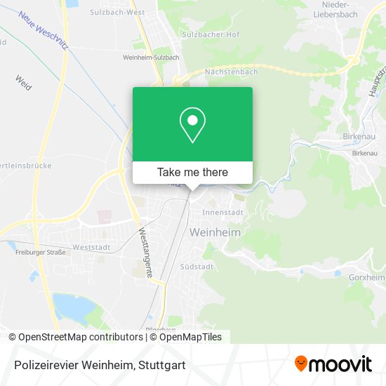 Polizeirevier Weinheim map