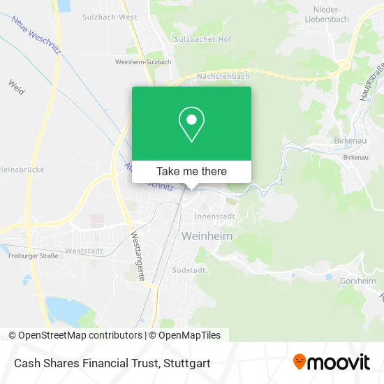 Карта Cash Shares Financial Trust