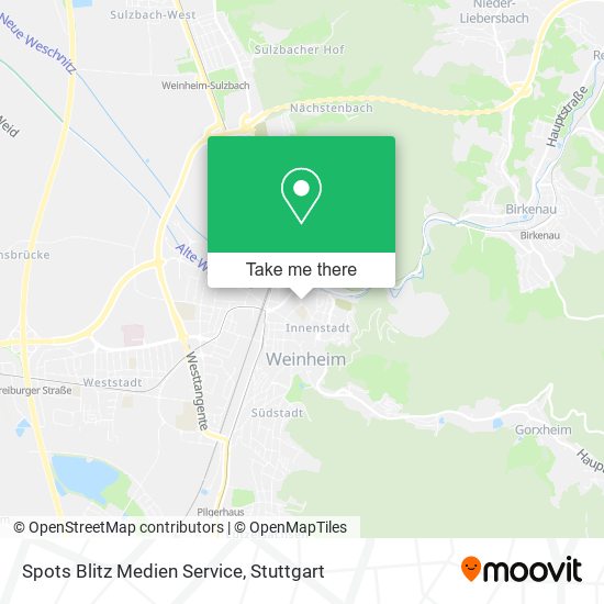 Spots Blitz Medien Service map