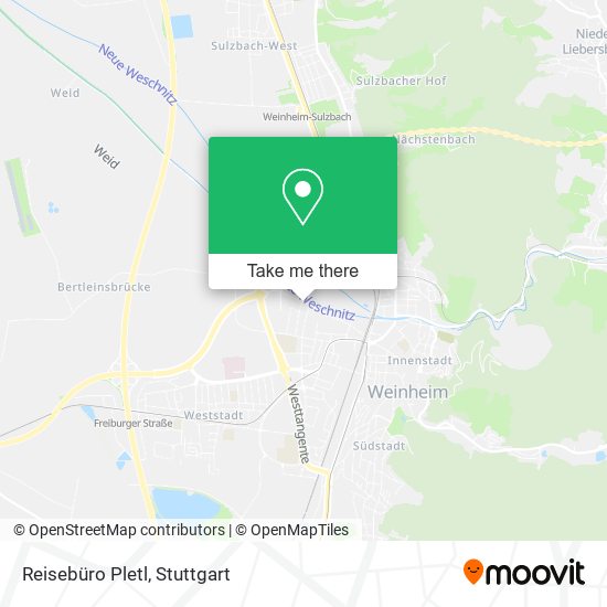 Reisebüro Pletl map