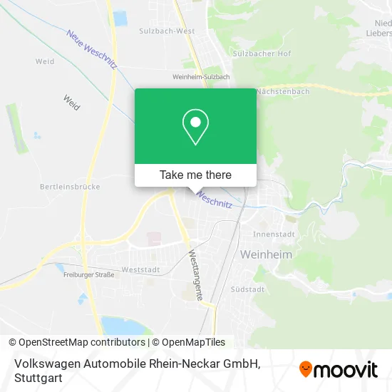 Карта Volkswagen Automobile Rhein-Neckar GmbH