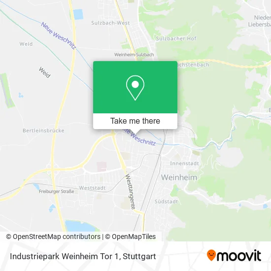 Карта Industriepark Weinheim Tor 1