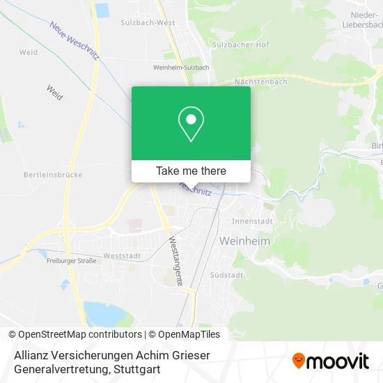 Карта Allianz Versicherungen Achim Grieser Generalvertretung