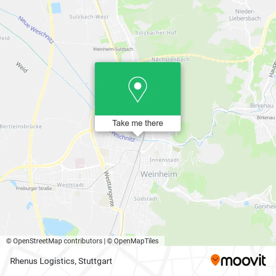 Rhenus Logistics map