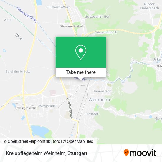 Kreispflegeheim Weinheim map