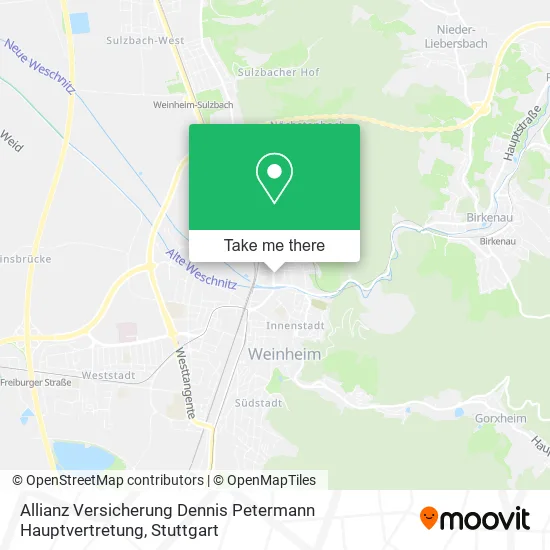 Карта Allianz Versicherung Dennis Petermann Hauptvertretung