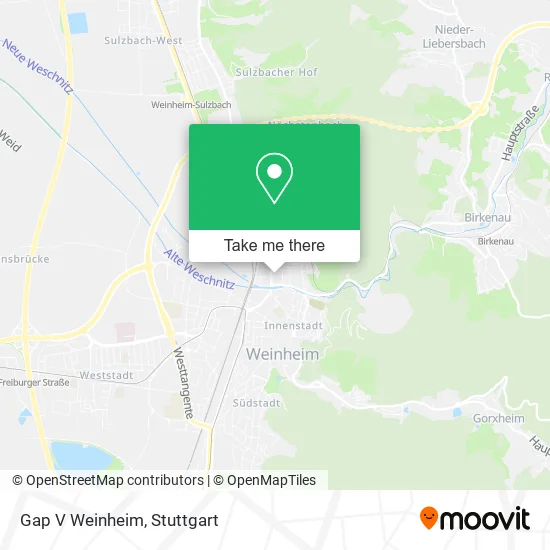 Карта Gap V Weinheim