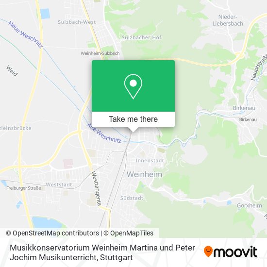 Musikkonservatorium Weinheim Martina und Peter Jochim Musikunterricht map