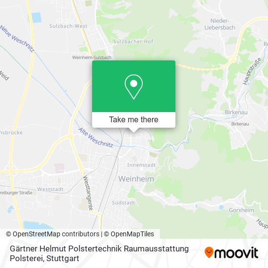 Карта Gärtner Helmut Polstertechnik Raumausstattung Polsterei