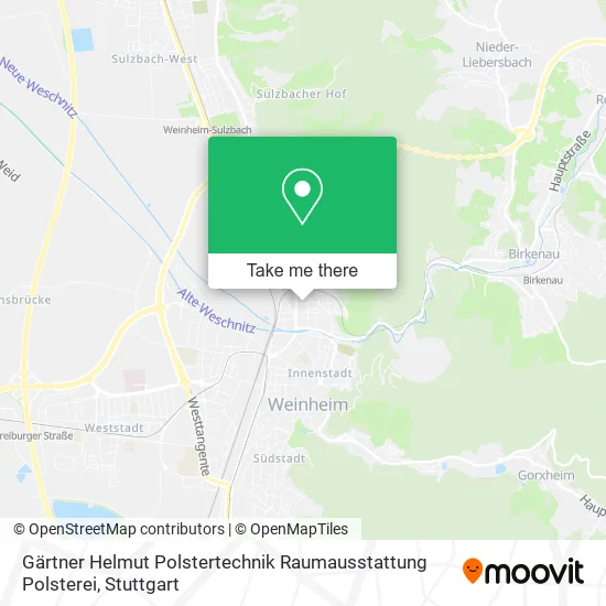 Карта Gärtner Helmut Polstertechnik Raumausstattung Polsterei
