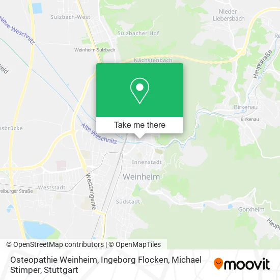 Карта Osteopathie Weinheim, Ingeborg Flocken, Michael Stimper