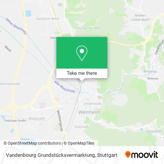 Карта Vandenbourg Grundstücksvermarktung