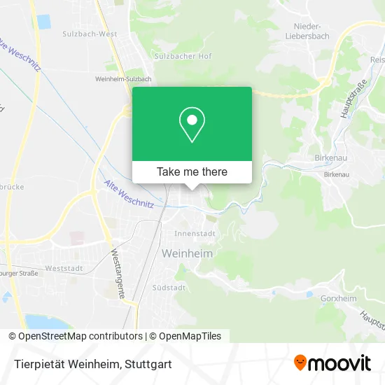 Карта Tierpietät Weinheim