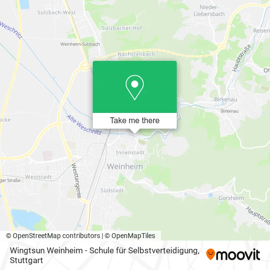 Карта Wingtsun Weinheim - Schule für Selbstverteidigung