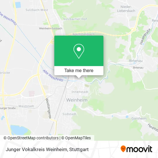 Карта Junger Vokalkreis Weinheim