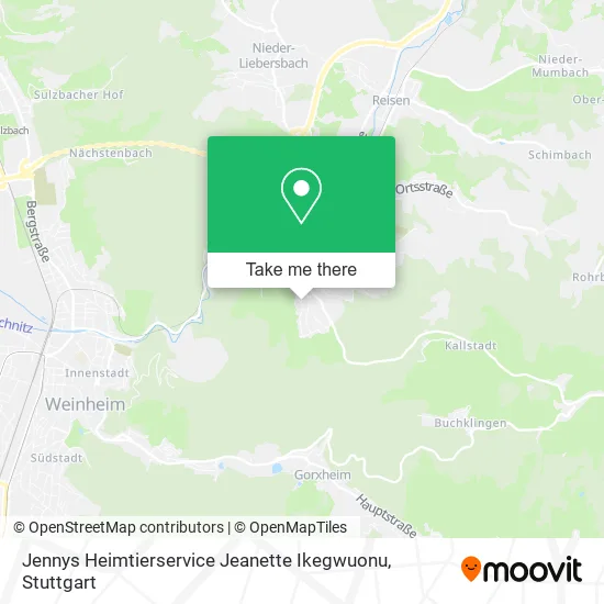 Карта Jennys Heimtierservice Jeanette Ikegwuonu