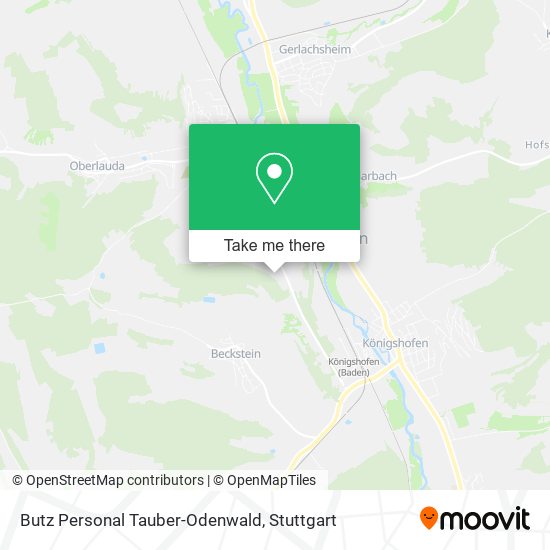 Карта Butz Personal Tauber-Odenwald