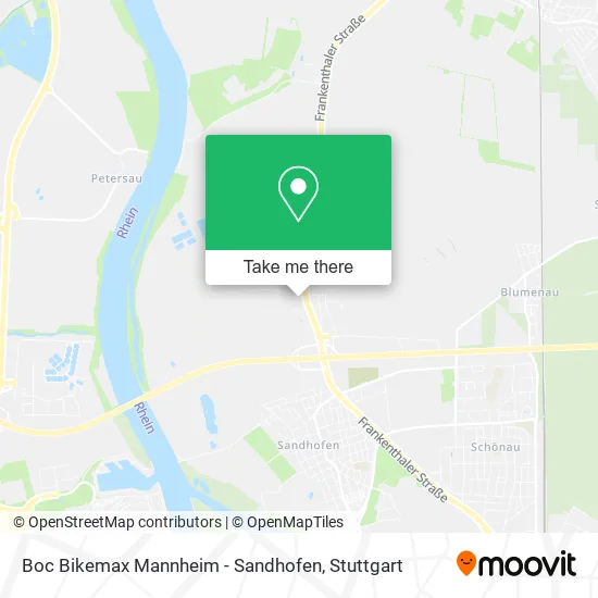 Карта Boc Bikemax Mannheim - Sandhofen