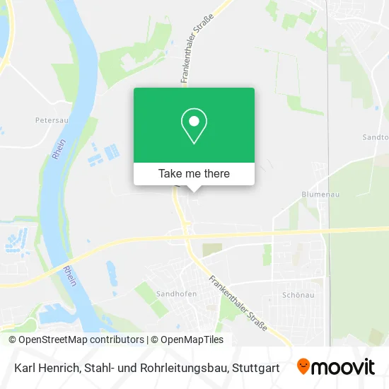 Карта Karl Henrich, Stahl- und Rohrleitungsbau