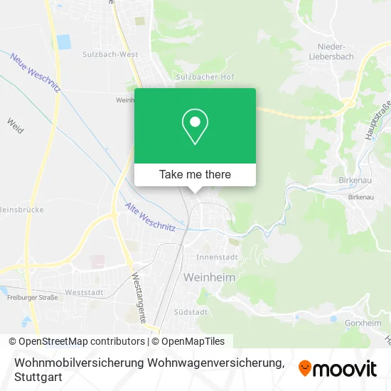 Карта Wohnmobilversicherung Wohnwagenversicherung