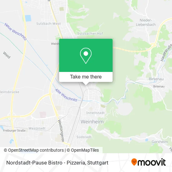 Карта Nordstadt-Pause Bistro - Pizzeria