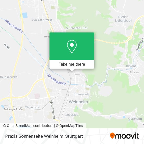 Praxis Sonnenseite Weinheim map