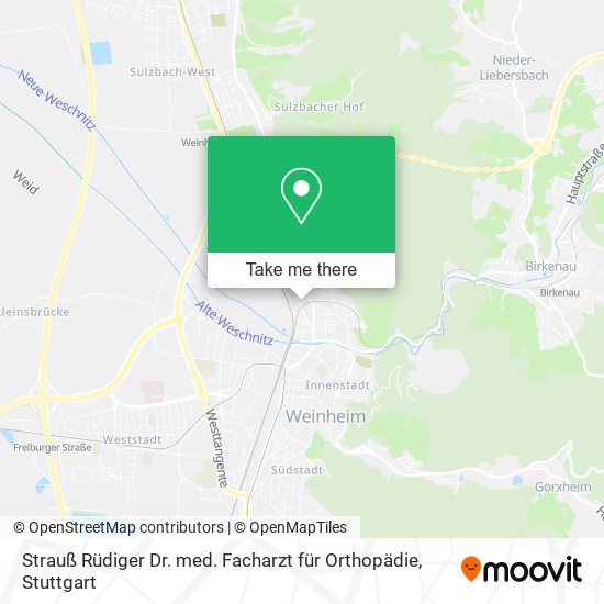 Strauß Rüdiger Dr. med. Facharzt für Orthopädie map