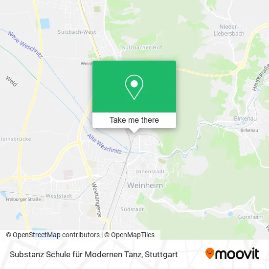 Карта Substanz Schule für Modernen Tanz