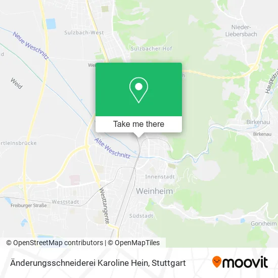 Карта Änderungsschneiderei Karoline Hein