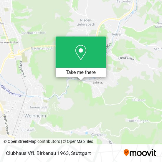Clubhaus VfL Birkenau 1963 map