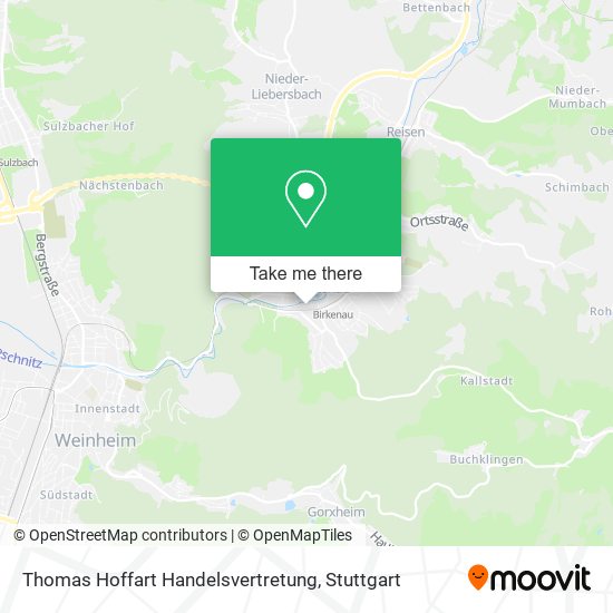 Карта Thomas Hoffart Handelsvertretung