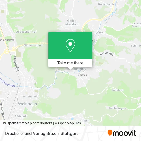 Карта Druckerei und Verlag Bitsch