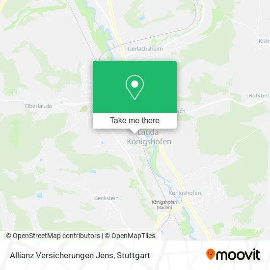 Карта Allianz Versicherungen Jens