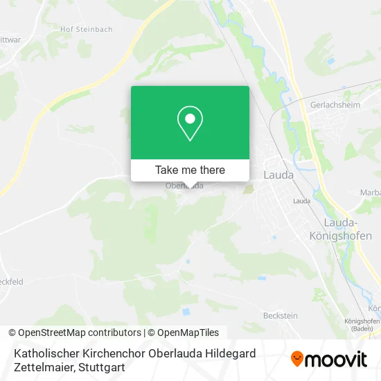 Карта Katholischer Kirchenchor Oberlauda Hildegard Zettelmaier