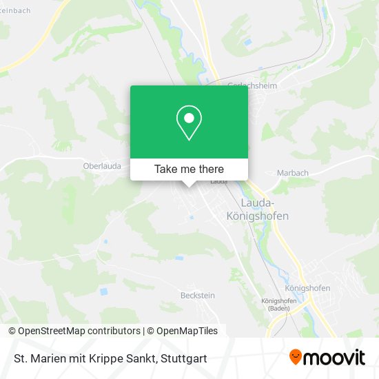 St. Marien mit Krippe Sankt map