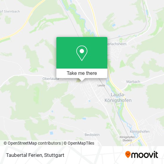 Карта Taubertal Ferien