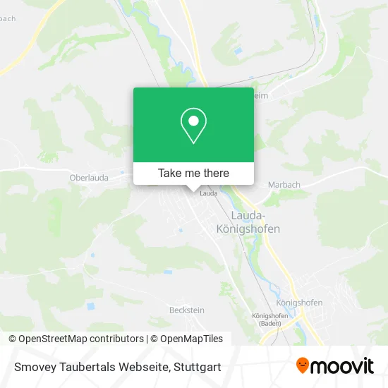 Карта Smovey Taubertals Webseite