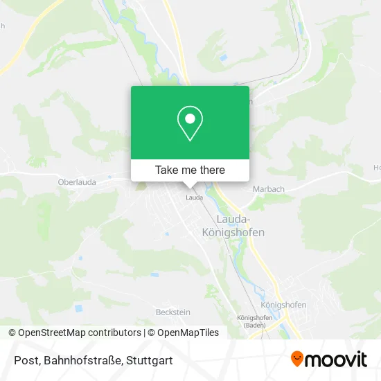 Карта Post, Bahnhofstraße