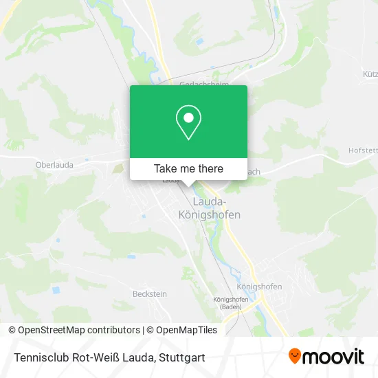 Карта Tennisclub Rot-Weiß Lauda