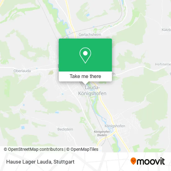 Карта Hause Lager Lauda
