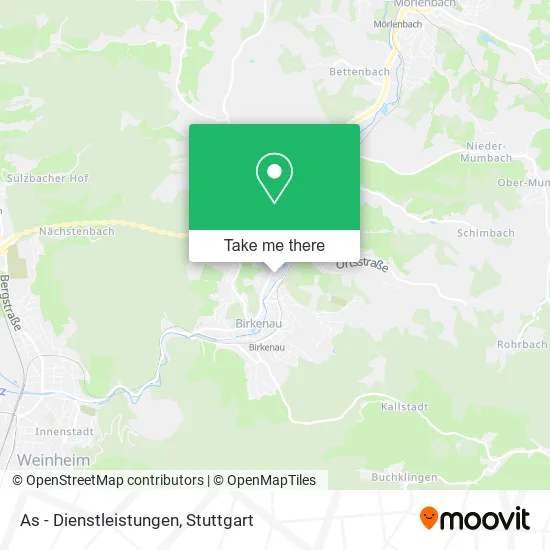 Карта As - Dienstleistungen