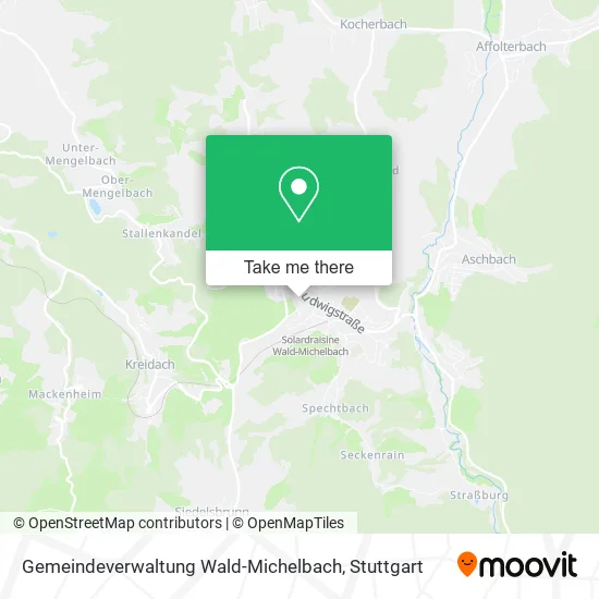 Карта Gemeindeverwaltung Wald-Michelbach