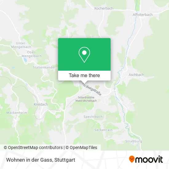 Карта Wohnen in der Gass