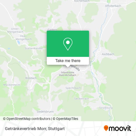 Getränkevertrieb Morr map