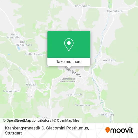 Карта Krankengymnastik C. Giacomini Posthumus