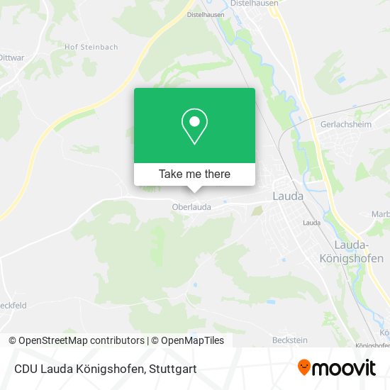 CDU Lauda Königshofen map