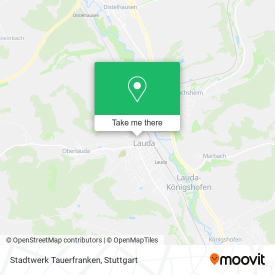 Stadtwerk Tauerfranken map