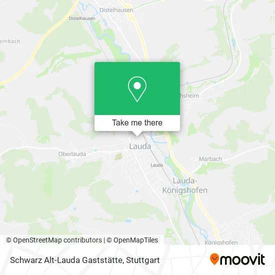 Карта Schwarz Alt-Lauda Gaststätte