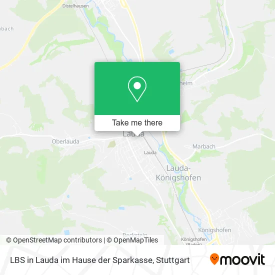 Карта LBS in Lauda im Hause der Sparkasse